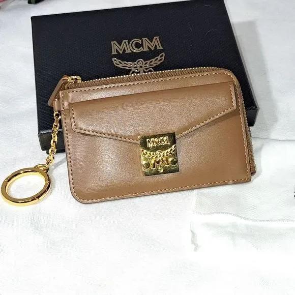 Authentic New MCM Tracy Zip Card Case in Spanish Leather - Picture 6 of 16